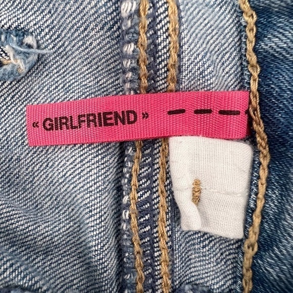 Garage Girlfriend Distressed Cuffed Hem Denim Jean Shorts Size 5 Women’s - Picture 4 of 7